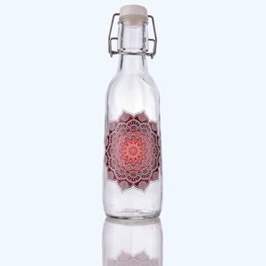 Love Bottle Reusable Glass Water Bottle